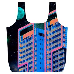 Fantasy City Architecture Building Cityscape Full Print Recycle Bag (xxl) by Cemarart