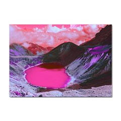 Late Night Feelings Aesthetic Clouds Color Manipulation Landscape Mountain Nature Surrealism Psicode Sticker A4 (100 Pack) by Cemarart