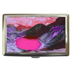 Late Night Feelings Aesthetic Clouds Color Manipulation Landscape Mountain Nature Surrealism Psicode Cigarette Money Case by Cemarart