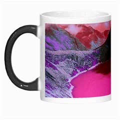 Late Night Feelings Aesthetic Clouds Color Manipulation Landscape Mountain Nature Surrealism Psicode Morph Mug by Cemarart