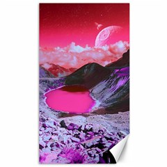 Late Night Feelings Aesthetic Clouds Color Manipulation Landscape Mountain Nature Surrealism Psicode Canvas 40  X 72  by Cemarart