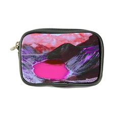 Late Night Feelings Aesthetic Clouds Color Manipulation Landscape Mountain Nature Surrealism Psicode Coin Purse by Cemarart