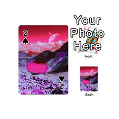 Late Night Feelings Aesthetic Clouds Color Manipulation Landscape Mountain Nature Surrealism Psicode Playing Cards 54 Designs (mini)