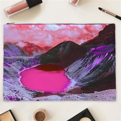 Late Night Feelings Aesthetic Clouds Color Manipulation Landscape Mountain Nature Surrealism Psicode Cosmetic Bag (xxl) by Cemarart