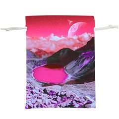 Late Night Feelings Aesthetic Clouds Color Manipulation Landscape Mountain Nature Surrealism Psicode Lightweight Drawstring Pouch (xl) by Cemarart