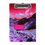 Late Night Feelings Aesthetic Clouds Color Manipulation Landscape Mountain Nature Surrealism Psicode A5 Acrylic Clipboard Front