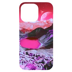 Late Night Feelings Aesthetic Clouds Color Manipulation Landscape Mountain Nature Surrealism Psicode Iphone 14 Pro Max Black Uv Print Case by Cemarart