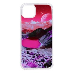 Late Night Feelings Aesthetic Clouds Color Manipulation Landscape Mountain Nature Surrealism Psicode Iphone 14 Plus Tpu Uv Print Case by Cemarart