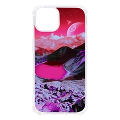 Late Night Feelings Aesthetic Clouds Color Manipulation Landscape Mountain Nature Surrealism Psicode Iphone 13 Tpu Uv Print Case by Cemarart