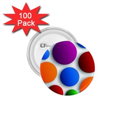 Abstract Dots Colorful 1 75  Buttons (100 Pack)  by nateshop