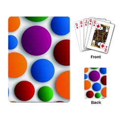 Abstract Dots Colorful Playing Cards Single Design (rectangle) by nateshop