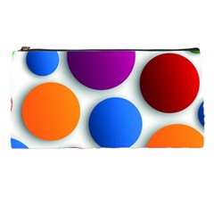 Abstract Dots Colorful Pencil Case by nateshop