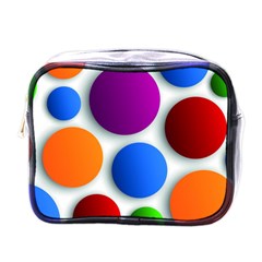 Abstract Dots Colorful Mini Toiletries Bag (one Side) by nateshop