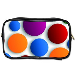 Abstract Dots Colorful Toiletries Bag (one Side) by nateshop