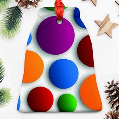 Abstract Dots Colorful Bell Ornament (two Sides) by nateshop