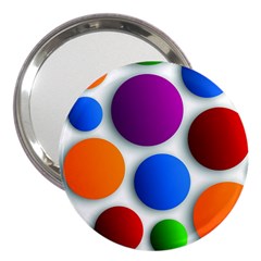 Abstract Dots Colorful 3  Handbag Mirrors by nateshop