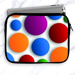 Abstract Dots Colorful Apple Ipad 2/3/4 Zipper Cases by nateshop