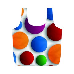 Abstract Dots Colorful Full Print Recycle Bag (m) by nateshop