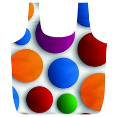 Abstract Dots Colorful Full Print Recycle Bag (xl) by nateshop