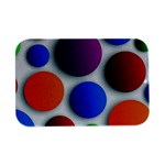 Abstract Dots Colorful Open Lid Metal Box (Silver)   Front