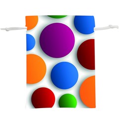 Abstract Dots Colorful Lightweight Drawstring Pouch (xl) by nateshop