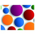 Abstract Dots Colorful Premium Plush Fleece Blanket (Extra Small) 40 x30  Blanket Front