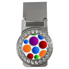 Abstract Dots Colorful Money Clips (cz)  by nateshop