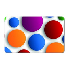 Abstract Dots Colorful Magnet (rectangular) by nateshop