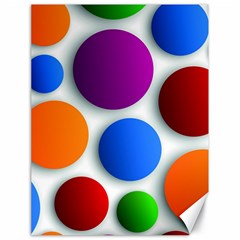 Abstract Dots Colorful Canvas 18  X 24  by nateshop