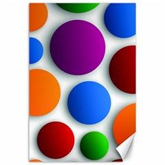 Abstract Dots Colorful Canvas 24  X 36  by nateshop