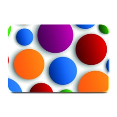 Abstract Dots Colorful Plate Mats by nateshop