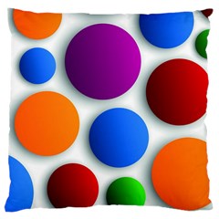 Abstract Dots Colorful Large Cushion Case (one Side) by nateshop