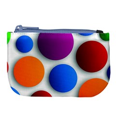 Abstract Dots Colorful Large Coin Purse