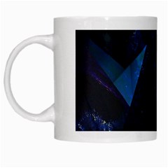 Abstract, Black, Purple, White Mug by nateshop