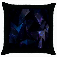 Abstract, Black, Purple, Throw Pillow Case (black) by nateshop