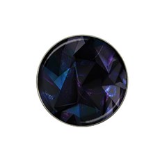 Abstract, Black, Purple, Hat Clip Ball Marker by nateshop