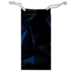 Abstract, Black, Purple, Jewelry Bag by nateshop