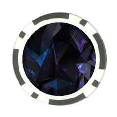 Abstract, Black, Purple, Poker Chip Card Guard by nateshop