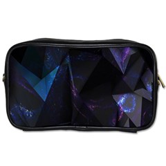 Abstract, Black, Purple, Toiletries Bag (two Sides) by nateshop