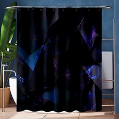 Abstract, Black, Purple, Shower Curtain 60  X 72  (medium)  by nateshop