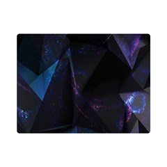 Abstract, Black, Purple, Premium Plush Fleece Blanket (mini) by nateshop