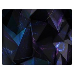 Abstract, Black, Purple, Premium Plush Fleece Blanket (medium) by nateshop