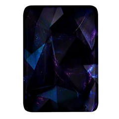 Abstract, Black, Purple, Rectangular Glass Fridge Magnet (4 Pack) by nateshop