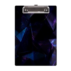 Abstract, Black, Purple, A5 Acrylic Clipboard by nateshop