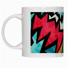 Abstract, Colorful, Colors White Mug by nateshop