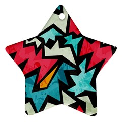 Abstract, Colorful, Colors Ornament (star)