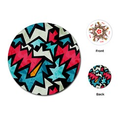 Abstract, Colorful, Colors Playing Cards Single Design (round)