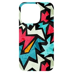 Abstract, Colorful, Colors Iphone 14 Pro Black Uv Print Case by nateshop