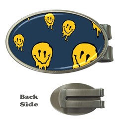 Aesthetic, Blue, Mr, Patterns, Yellow, Tumblr, Hello, Dark Money Clips (oval)  by nateshop