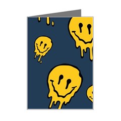 Aesthetic, Blue, Mr, Patterns, Yellow, Tumblr, Hello, Dark Mini Greeting Card by nateshop